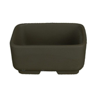 Vaso per bonsai Giapponese Morrisan rettangolare in gres 11x8,5x4,5 cm - B03-4-4