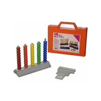Tradeshop - CWR ABACO MULTIBASE IN VALIGETTA COLORATA BAMBINI SCUOLA APPRENDERE MATEMATICA