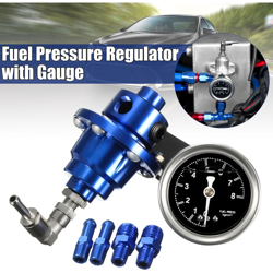 Drillpro - Regolatore di pressione olio combustibile con indicatore blu universale per auto en oferta