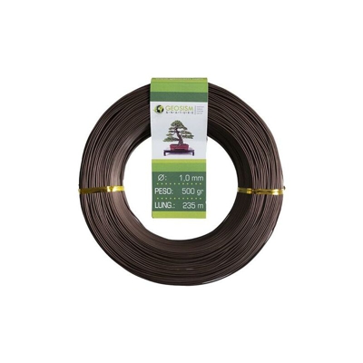 Filo di alluminio ramato (allumino-ramato) Geotools 1,0 mm per bonsai, 500 gr, 235 m