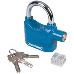 Lucchetto con allarme antifurto 70 mm - Silverline en oferta