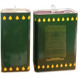 Contenitore tanica recipiente olio in latta lamiera da lt 5 completo di tappo en oferta