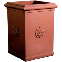 Pilone alto Resina con Rosone 50 cm. Terracotta precio