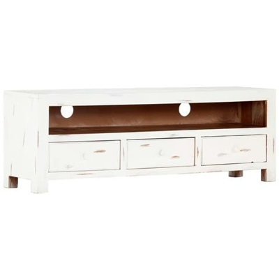 Mobile Porta Tv 120x30x40 Cm In Legno Massello Di Acacia