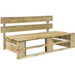 Asupermall - Panca da Giardino con Pallet in Legno en oferta