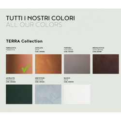 Balconetta Resina Festonata cm. 90 Terracotta en oferta