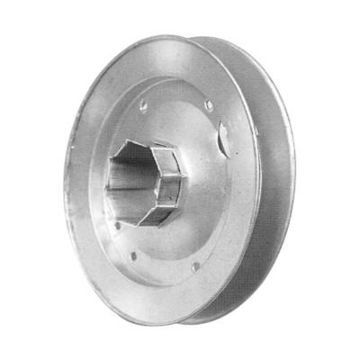 PULEGGIA ø 200mm CON CALOTTA ESAGONALE ESTERNA E PERNO ø12mm. - Oreca