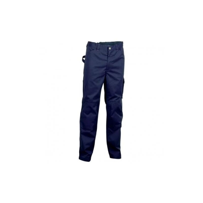Rabat pantalone da lavoro Blu taglia XXXL per primavera estate in poliestere e cotone con tasche alle ginocchiere Blu XXXL - Cofra