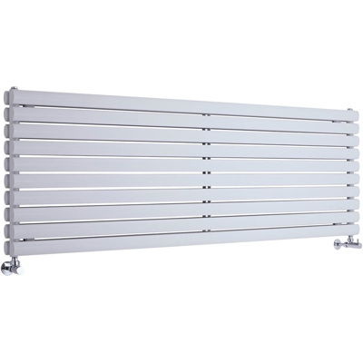 Hudson Reed Revive Radiatore Termoarredo di Design Orizzontale Moderno - Termosifone Con Finitura In Bianco - Design a Colonna Ovale - 590 x 1780 x