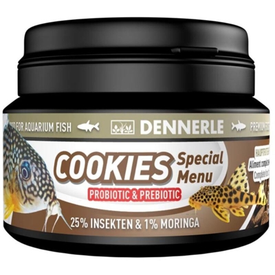 Cookies Special Menu 100ml - alimento completo per pesci da fondo in chips da 8mm - Dennerle