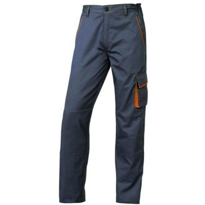 Pantaloni Deltaplus Panostyle M6Pan Grey/Orange Tg. S Con Tasche