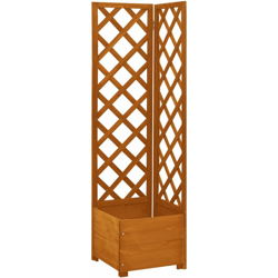 vidaXL Traliccio ad Angolo Arancione 40x40x150 cm in Massello di Abete - Arancione precio