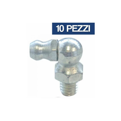 Ama - Ingrassatore Diritto O Con Beccuccio Esagonale Testa Tonda Idraulico Pz 10 19257V A Becco 90° M 10X1 (19255) en oferta