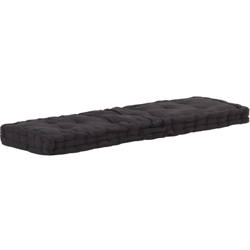 YOUTHUP Cuscino per Pallet e Pavimento in Cotone 120x40x7 cm Nero - Nero características