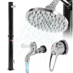 Ecd Germany - Doccia solare per esterno con serbatoio in PVC di 35 litri da giardino e piscina precio