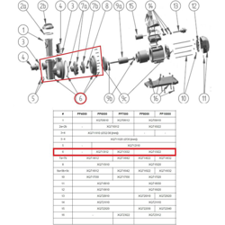 Camera girante completa per pompa PP6000 Shott precio