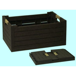 Generic Brand - Cassetta multiuso richiudibile Florida Box MARRONE - confezione da 5 pezzi características