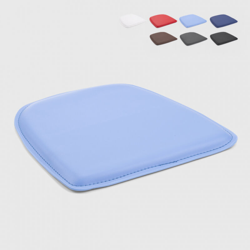 4 Cuscini similpelle sedia tolix imbottito interno esterno 32x32 Fix | Azzurro precio
