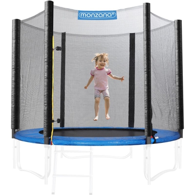 Rete di Protezione Trampolino Ø183/244/305/366/427 cm Anti UV 6-8 Pali Rete Tappeto Elastico Rete di ricambio Trampolini 366 cm (de)