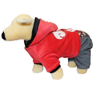 Mondial Fauna - Trendy Dogs Tuta in ciniglia con cappuccio | 23 cm