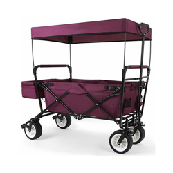 Carrello pieghevole da giardino/da spiaggia Viola con tettuccio apribile JW-76CP - Fuxtec precio
