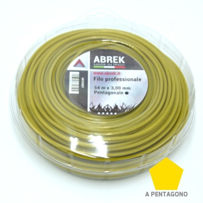 Abrek - D. 3,5 MM X 41 MT PENTAGONALE FILO DECESPUGLIATORE TESTINA GIARDINO