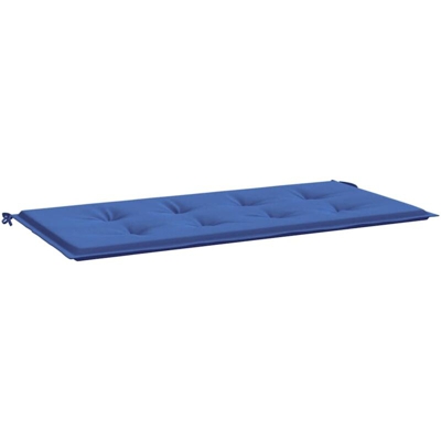 Cuscino per Panca da Giardino Royal Blu 120x50x4 cm in Tessuto - Blu - Vidaxl