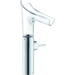 Hansgrohe AXOR Starck V Miscelatore monocomando lavabo 220 con bocca in vetro per lavabi con set di scarico, colorazione: cromo - 12114000 características
