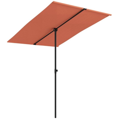 Ombrellone da Esterni con Palo in Alluminio 2x1,5 m Terracotta - Arancione - Vidaxl