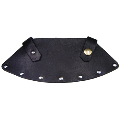 Fodero in cuoio borchie per mannaia a taglio made in italy