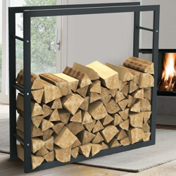 Portalegna Supporto Metallo Porta Legna Interno Legnaia Camino Stufa 100x100x25 precio