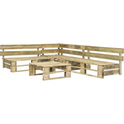 Set Divani da Giardino con Pallet 4 pz in Legno precio