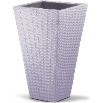Fioriera 70x40x40cm resistente alle intemperie plastica 59 litri Marrone