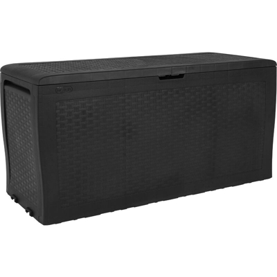 Cassapanca Keter Effetto Rattan Samoa Grafite 116X44X57H 270Lt.