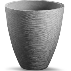 Vaso per fiori Fioriera da giardino fioriere per piante da esterno decorazione ingresso 40cm DEUBA® Grigio precio