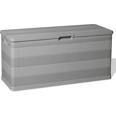 Baule da Giardino Grigio 117x45x56 cm - Grigio - Vidaxl
