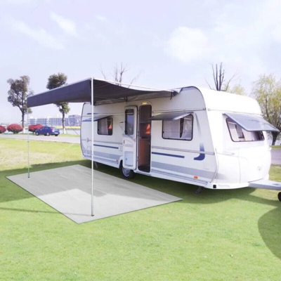 vidaXL Tappeto da Tenda 200x1000 cm Bianco - Bianco