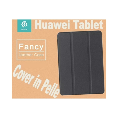 custodia a libro in pelle per huawei m2 8 nero lif defat743b