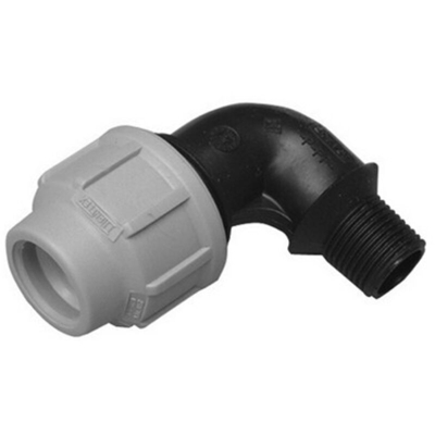 DH - GOMITO A 90° C/DERIVAZIONE MASCHIO DIANFLEX BRAND PER POLIETILENE 3/4 x 20