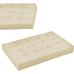 [en.casa] - 1x Cuscino sedile per divano paletta euro [beige] cuscini paletta per detro e fuori características