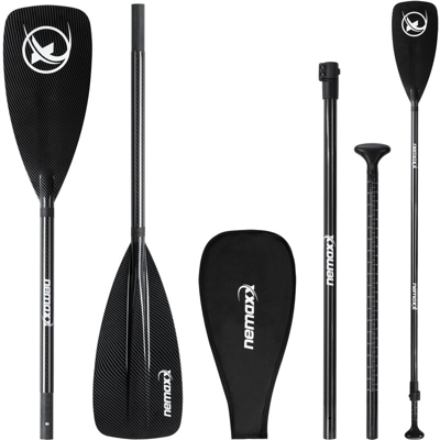 Pagaia Professional CARBON SPEED 3 pezzi per SUP - Stand Up Paddle Board, barca, kayak e canoa - extra stabile e leggera 702g - funzione sink-stop,