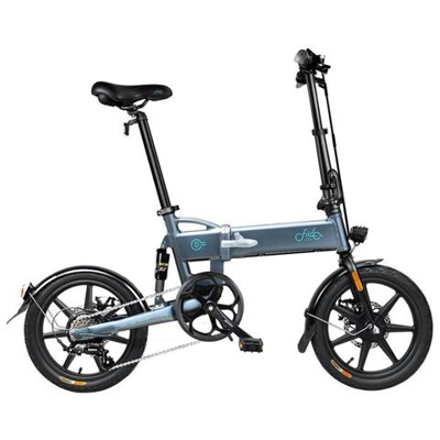 D2s Bicicletta Elettrica Pieghevole Per Ciclomotore Versione A Velocit? Variabile Pneumatici Da 16 Pollici Motore 250 W Max 25 Km / H Batteria 7,8 Ah - Grigio