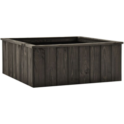 Letto Rialzato Giardino Grigio Scuro 74x77x30cm Pino Massello - Grigio - Vidaxl en oferta