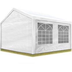 Tendone per Feste Gazebo 3x4 m bianco PE 180g/m² Impermeabile Protezione UV Tenda Giardino Sagre Eventi Mercati Esterno precio