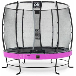 SOLO TRAMPOLINO Tappeto elastico da giardino rotondo 251cm con rete di sicurezza Deluxe - rosa. Con telaio molto stabile. Un trampolino elastico di precio
