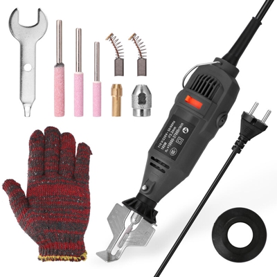 Mini lima per smerigliatrice elettrica portatile, smerigliatrice a catena per motosega standard europeo, 220 V, nero