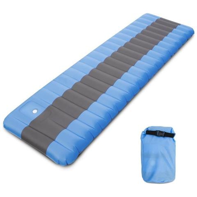 Materassino Gonfiabile Da Campeggio Air Sleeping Pad Con Pompa A Pedale Incorporata Zaino In Spalla Escursionismo Viaggi Verde