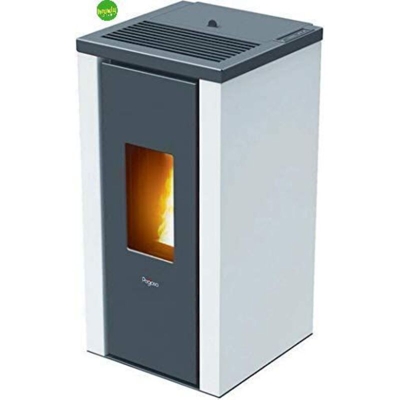 Cadel By Mcz - Stufa a Pellet ad Aria Pegaso Modello Vera Bianca 7 KW