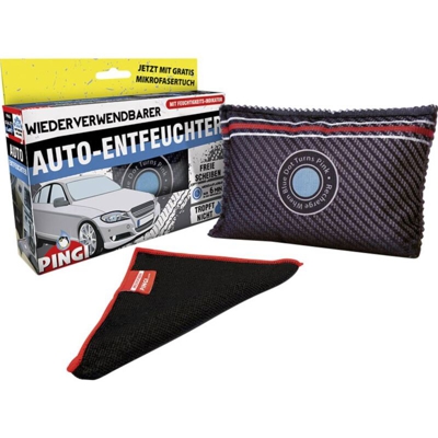 PINGI Deumidificatore (L x L x A) 2.5 x 16.3 x 10.5 cm Carbone Per tutte le auto, roulotte, camper, ecc.