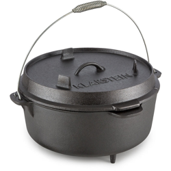 Klarstein - Hotrod 145 Dutch Oven Pentola BBQ 12 quarti / 11,4 litri Ghisa Nero características